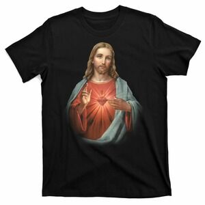 Sacred Heart Of Jesus Catholic Religious Graphic T-Shirt